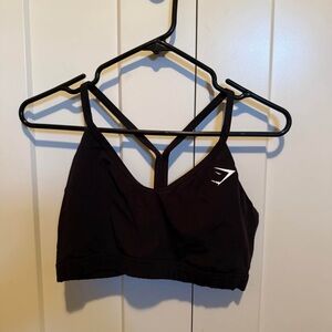 Gymshark Black Strappy Sports Bra